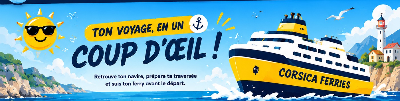 Univers maritime Quel est mon bateau, Corsica Ferries et côte corse